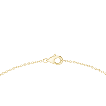 Avelora Oval Diamond Floral Necklace