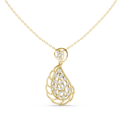 Celestial Cascade Sculpted Pendant