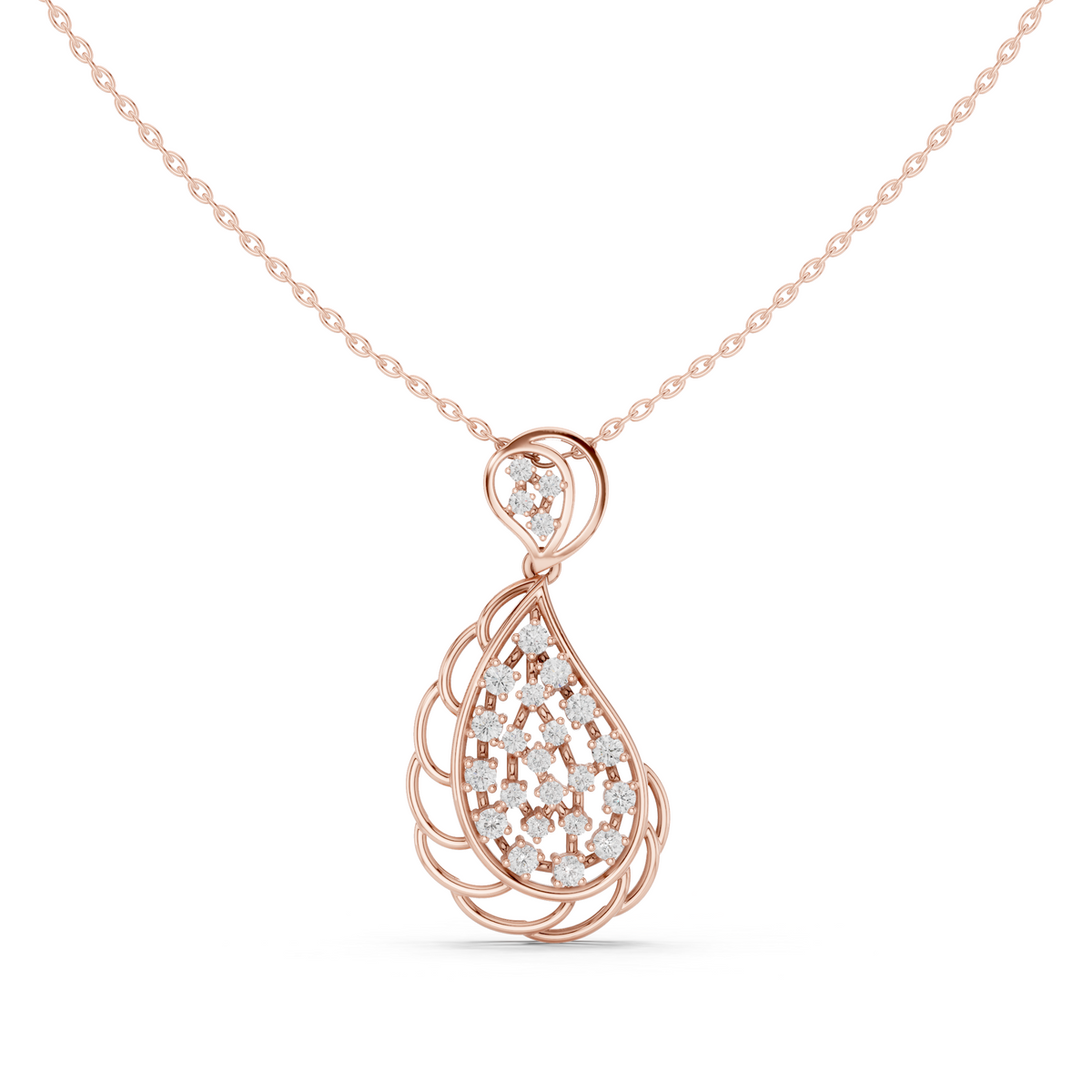 Celestial Cascade Sculpted Pendant