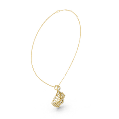 Radiant Lattice Sunburst Pendant