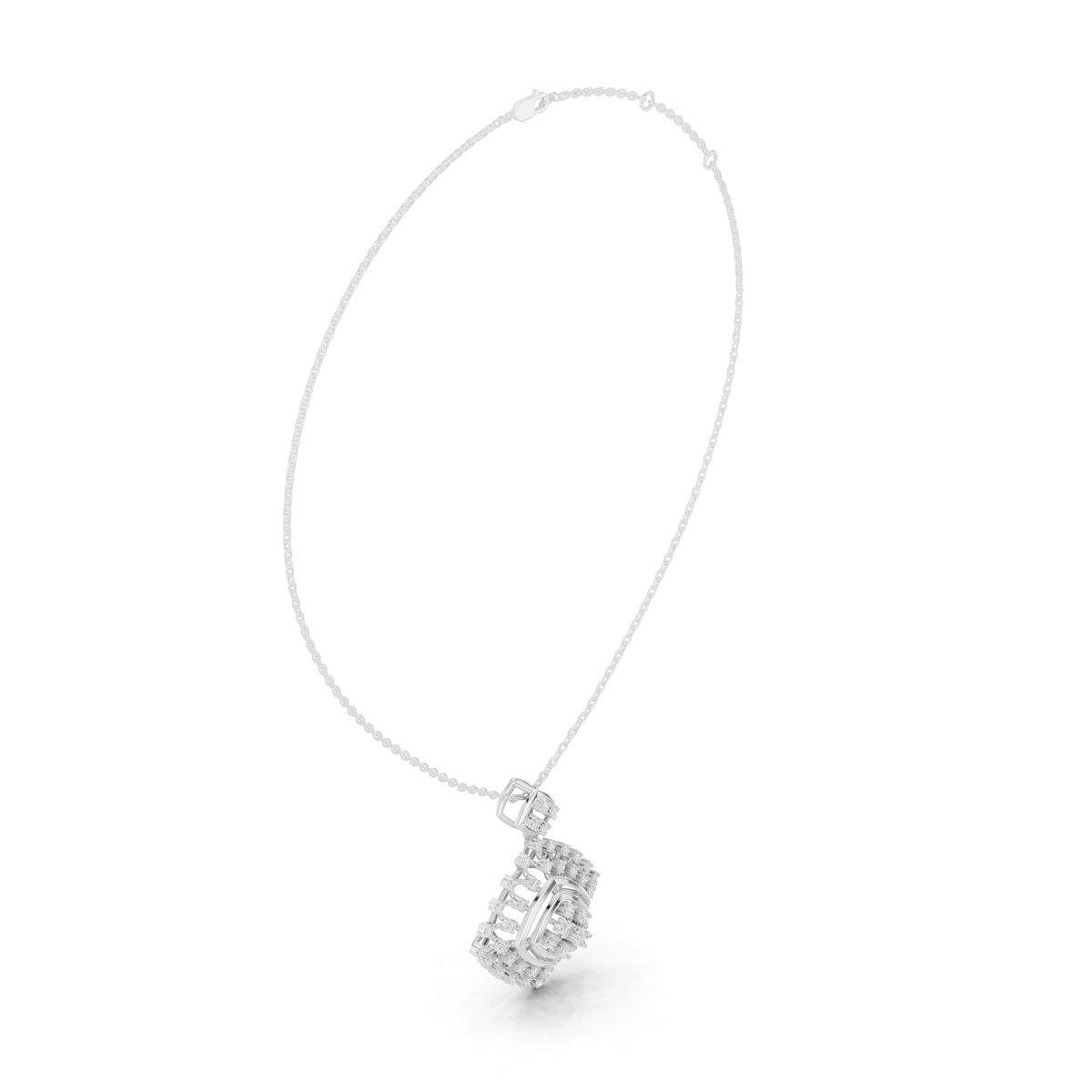 Radiant Lattice Sunburst Pendant