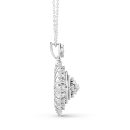 Radiant Lattice Sunburst Pendant