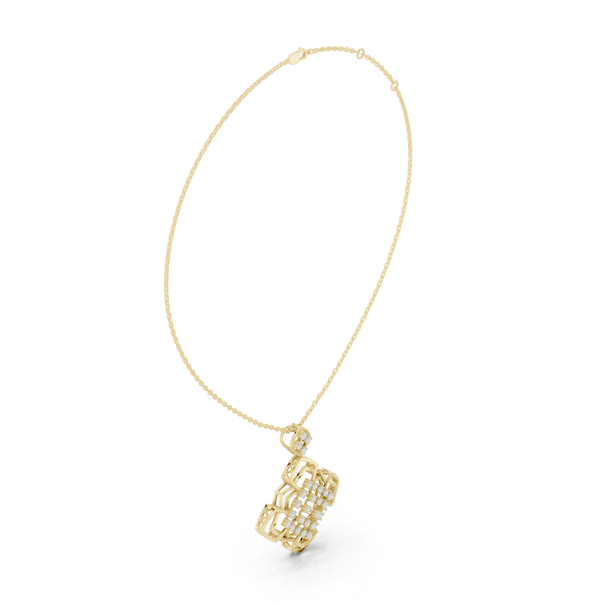 Ornate Geometric Floral Radiance Pendant