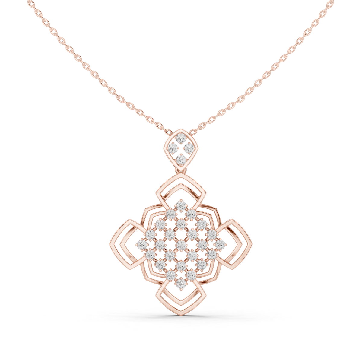 Ornate Geometric Floral Radiance Pendant