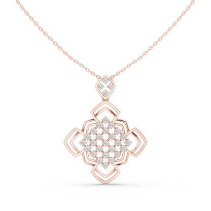 Ornate Geometric Floral Radiance Pendant