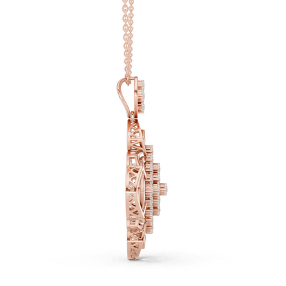 Ornate Geometric Floral Radiance Pendant