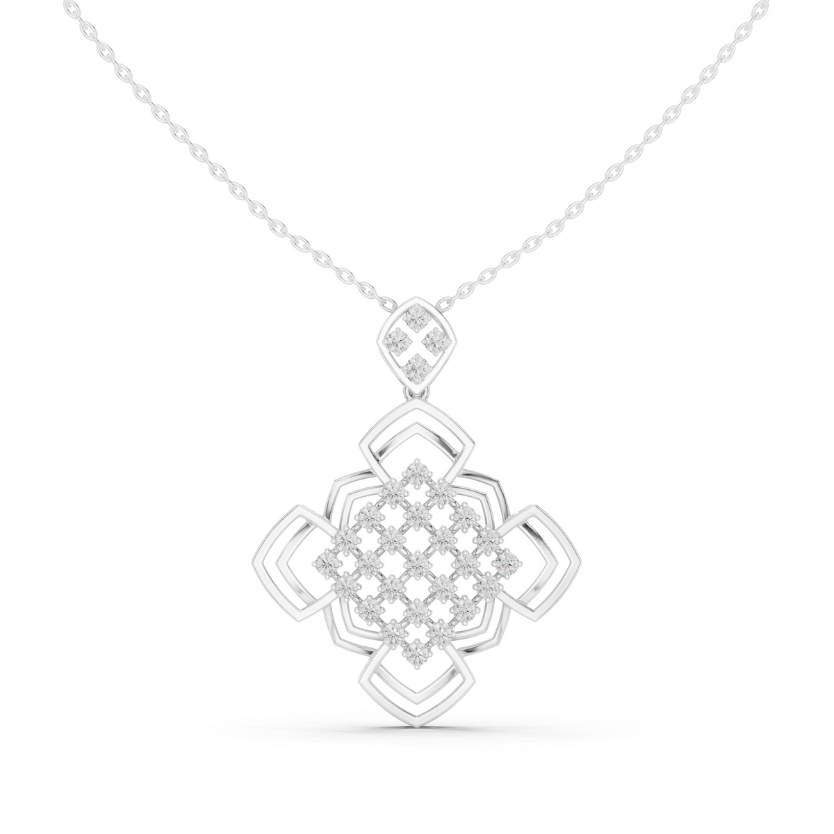 Ornate Geometric Floral Radiance Pendant