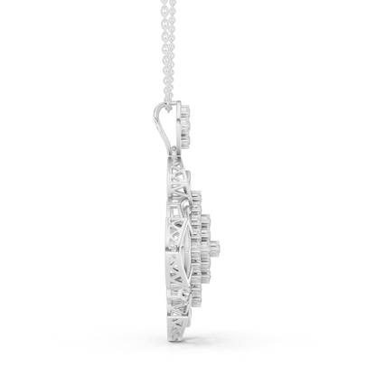 Ornate Geometric Floral Radiance Pendant
