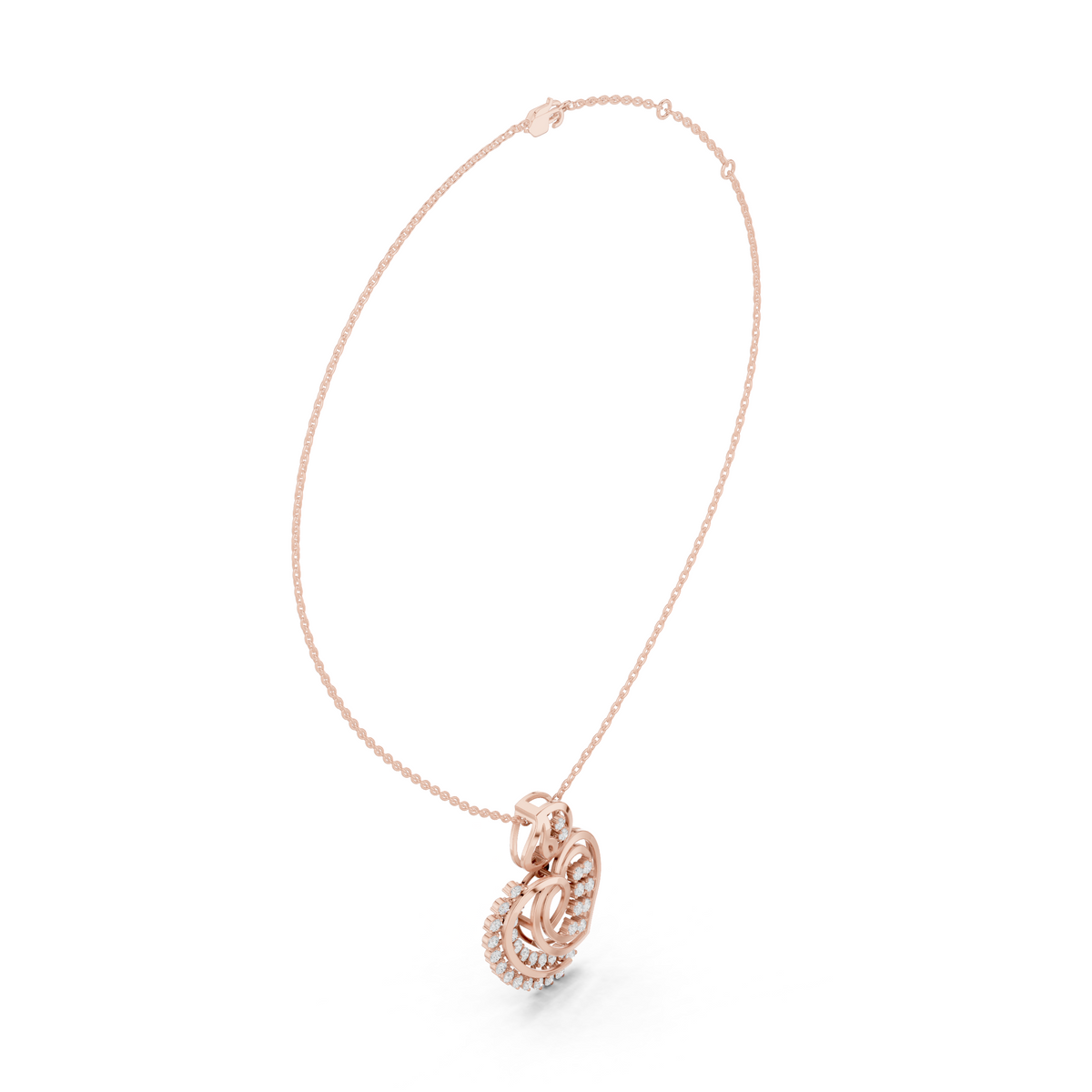 Intertwined Heart Radiance Pendant