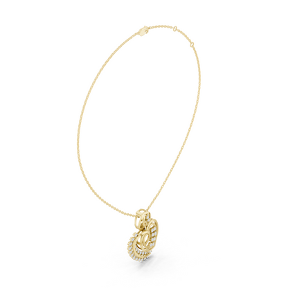Intertwined Heart Radiance Pendant
