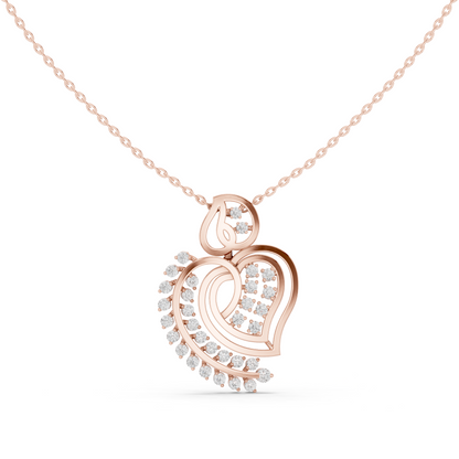 Intertwined Heart Radiance Pendant
