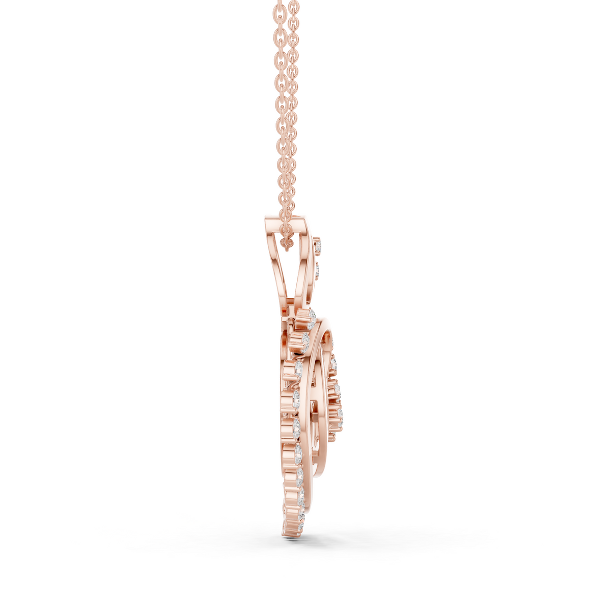 Intertwined Heart Radiance Pendant