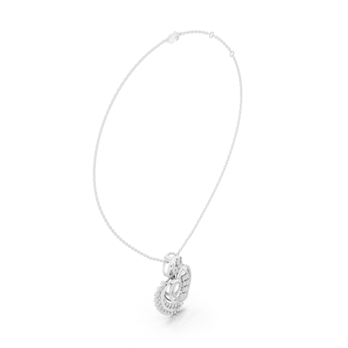 Intertwined Heart Radiance Pendant