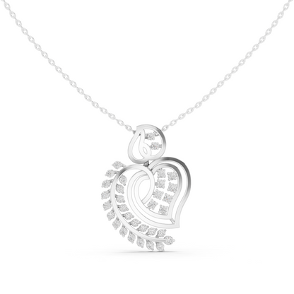 Intertwined Heart Radiance Pendant