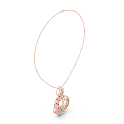 Celestial Swirl Pavé Statement Pendant