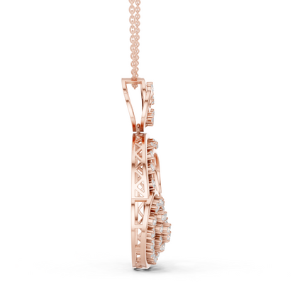 Celestial Swirl Pavé Statement Pendant
