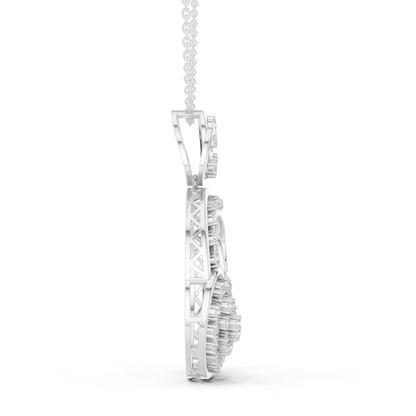 Celestial Swirl Pavé Statement Pendant