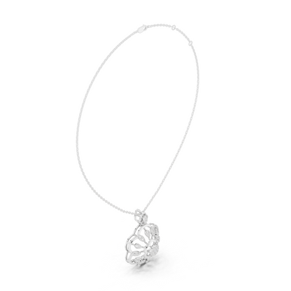 Floral Halo Radiance Statement Pendant