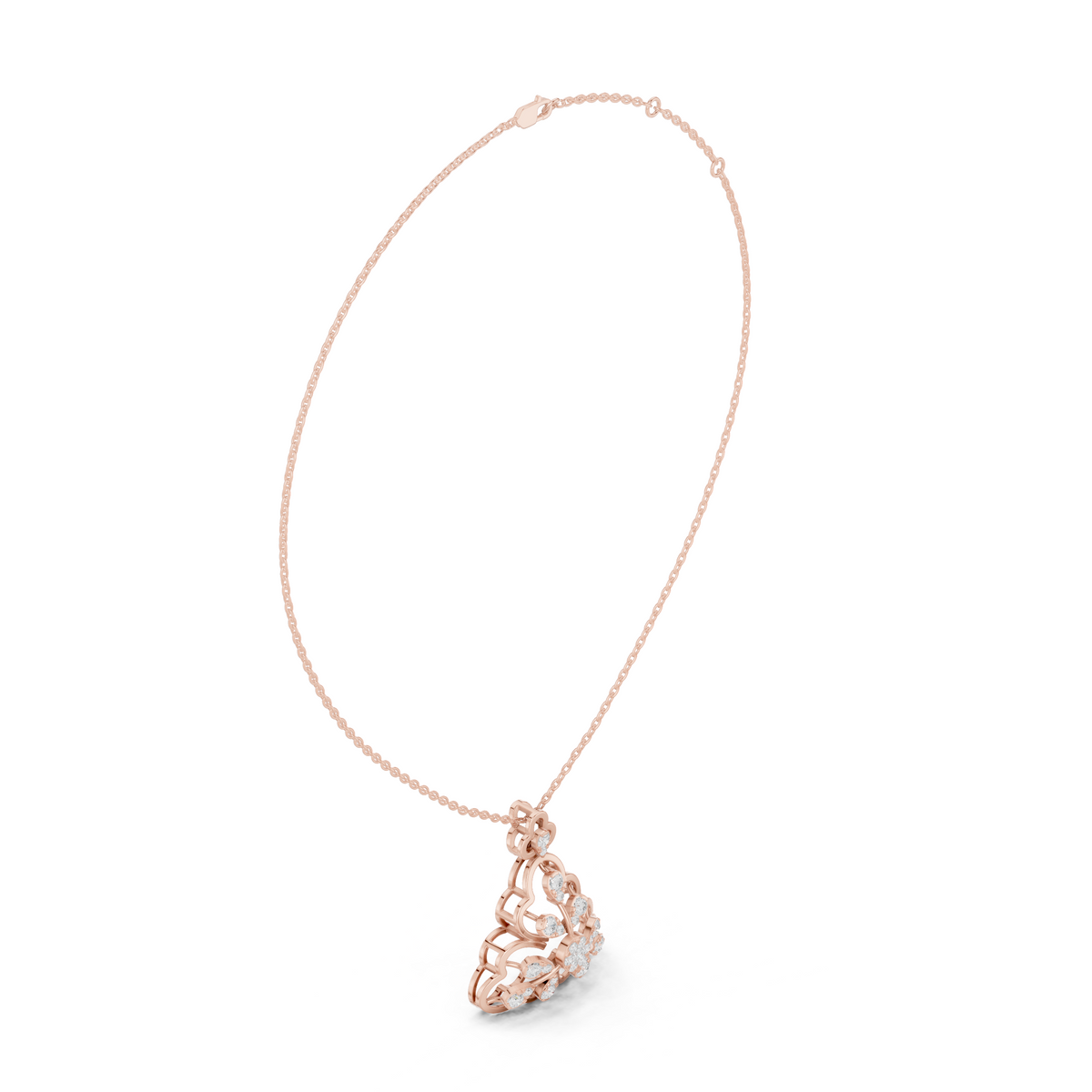 Tri Petal Floral Radiance Pendant