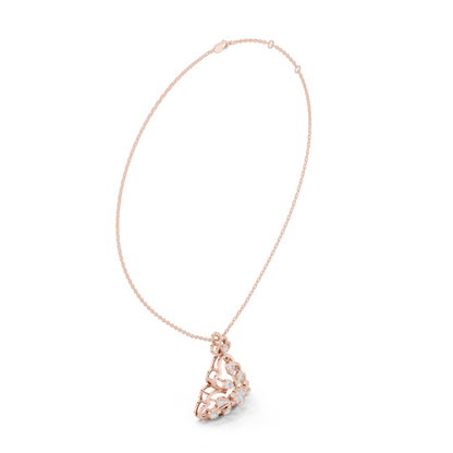 Tri Petal Floral Radiance Pendant