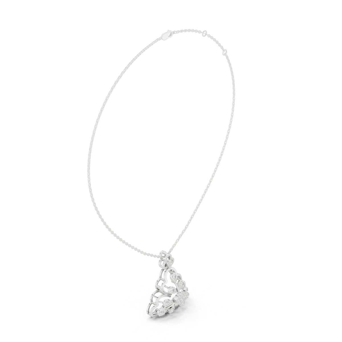 Tri Petal Floral Radiance Pendant