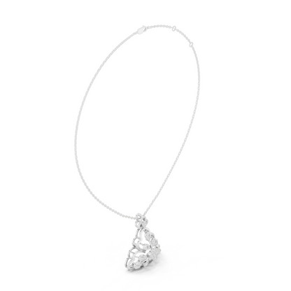 Tri Petal Floral Radiance Pendant