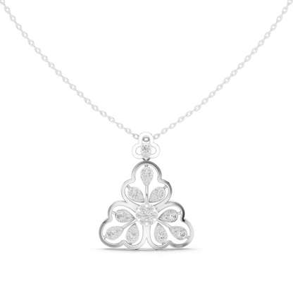 Tri Petal Floral Radiance Pendant
