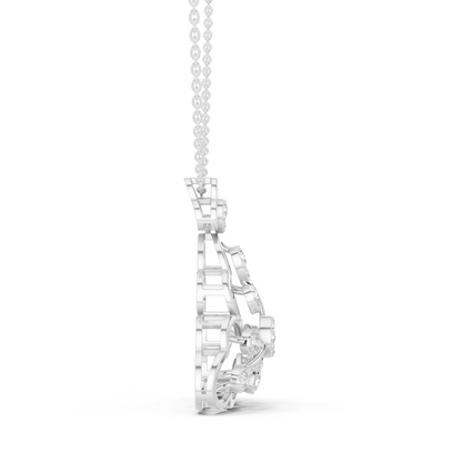 Tri Petal Floral Radiance Pendant