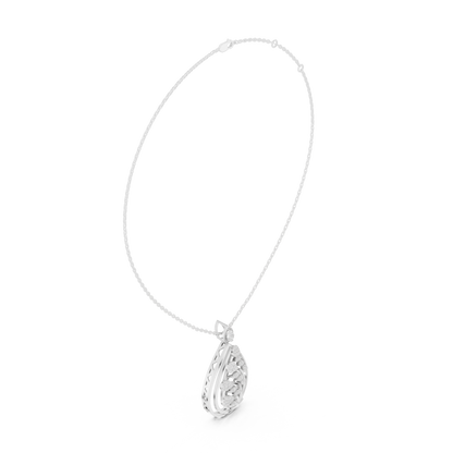 Solstice Bloom Filigree Diamond Pendant