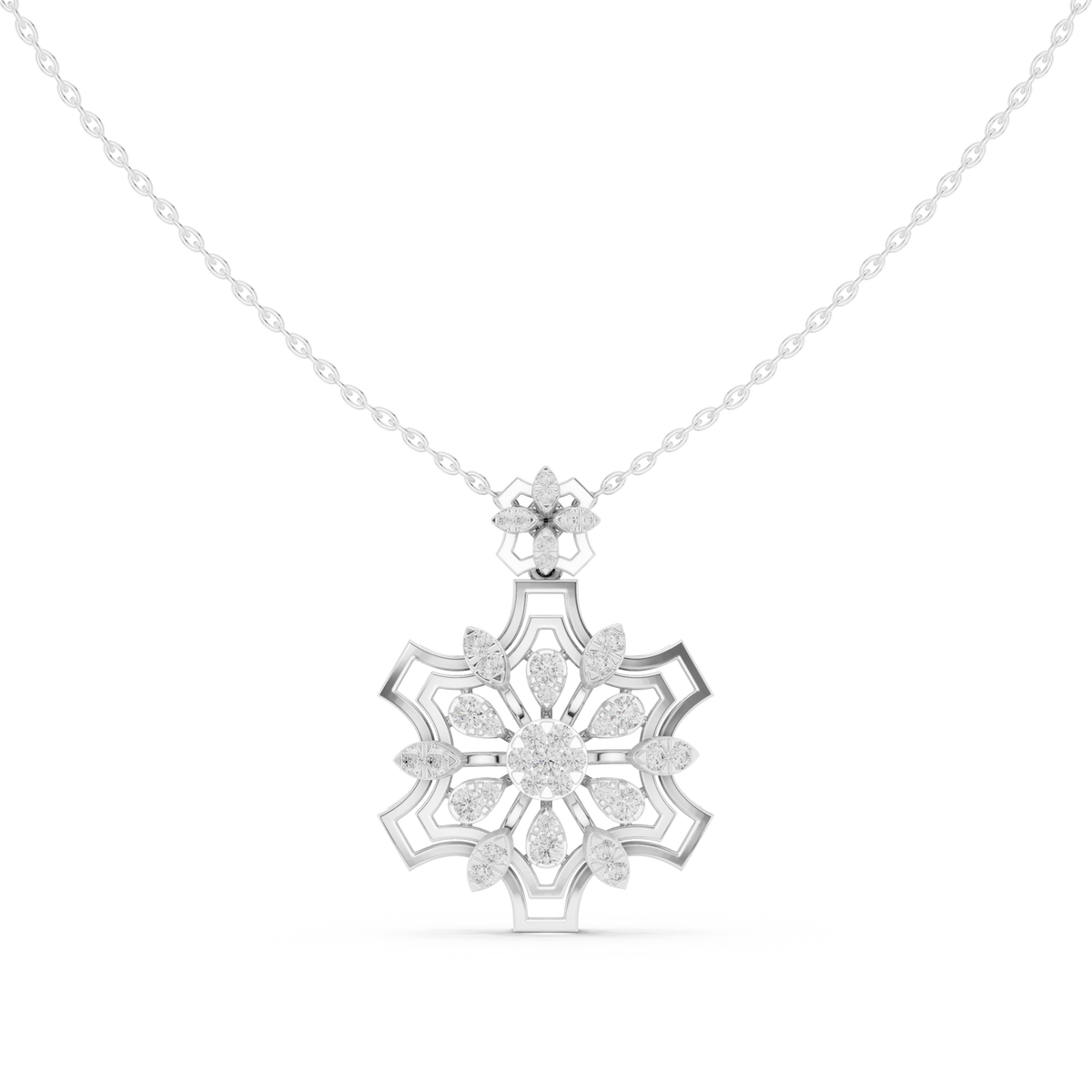 Celestial Mandala Diamond Pendant
