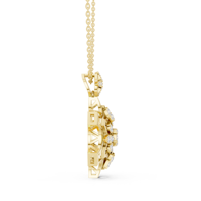 Celestial Mandala Diamond Pendant