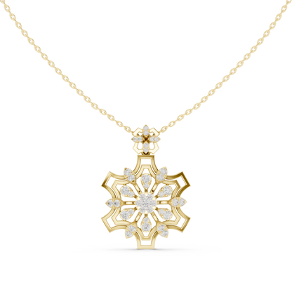 Celestial Mandala Diamond Pendant