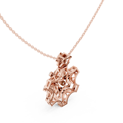Celestial Mandala Diamond Pendant