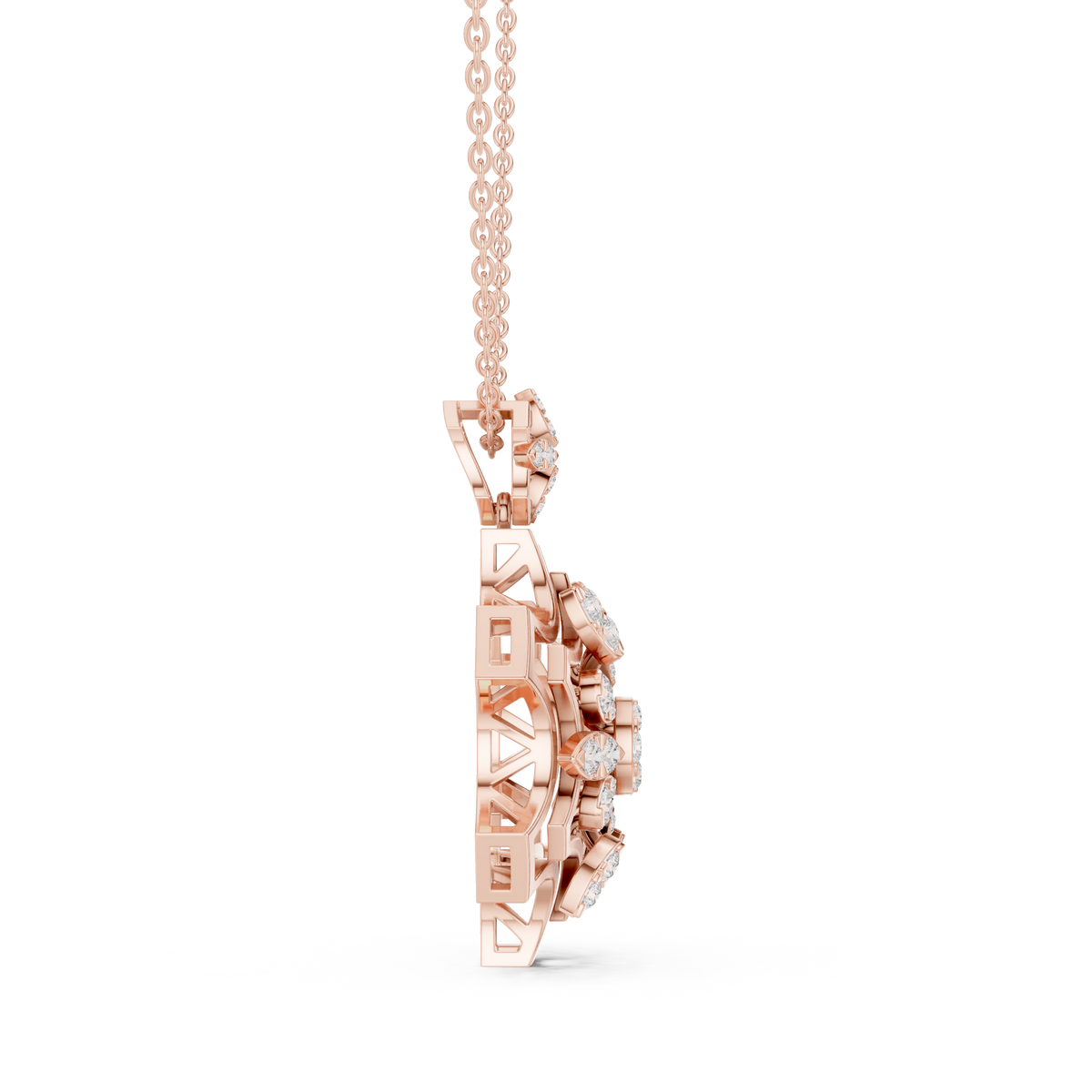 Celestial Mandala Diamond Pendant