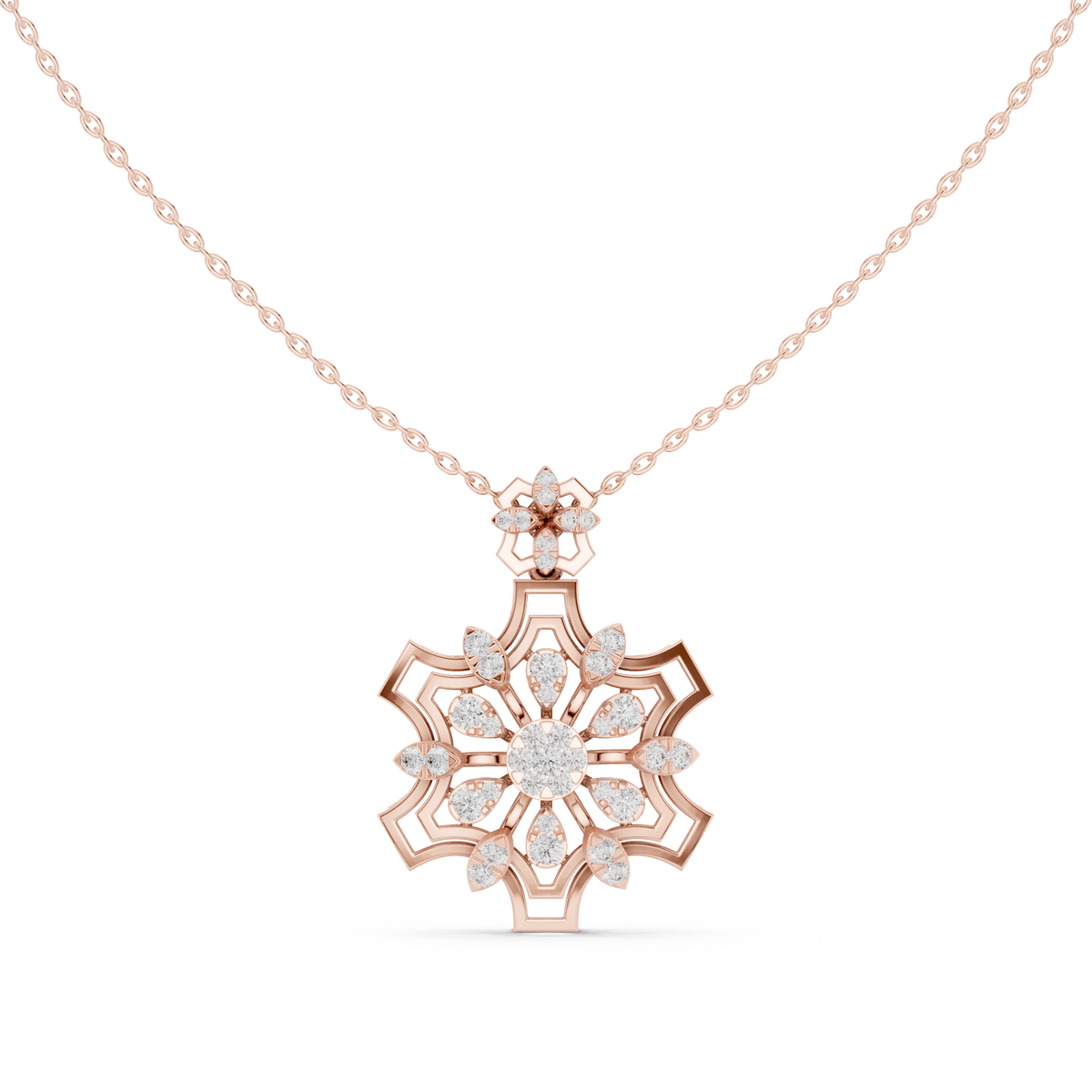 Celestial Mandala Diamond Pendant
