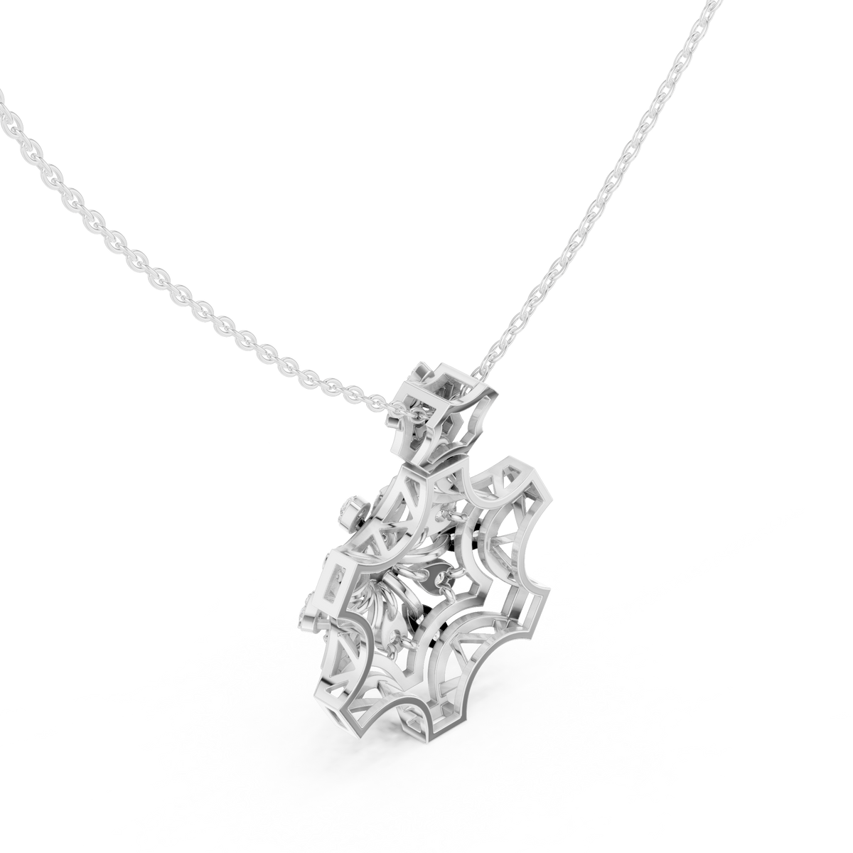 Celestial Mandala Diamond Pendant
