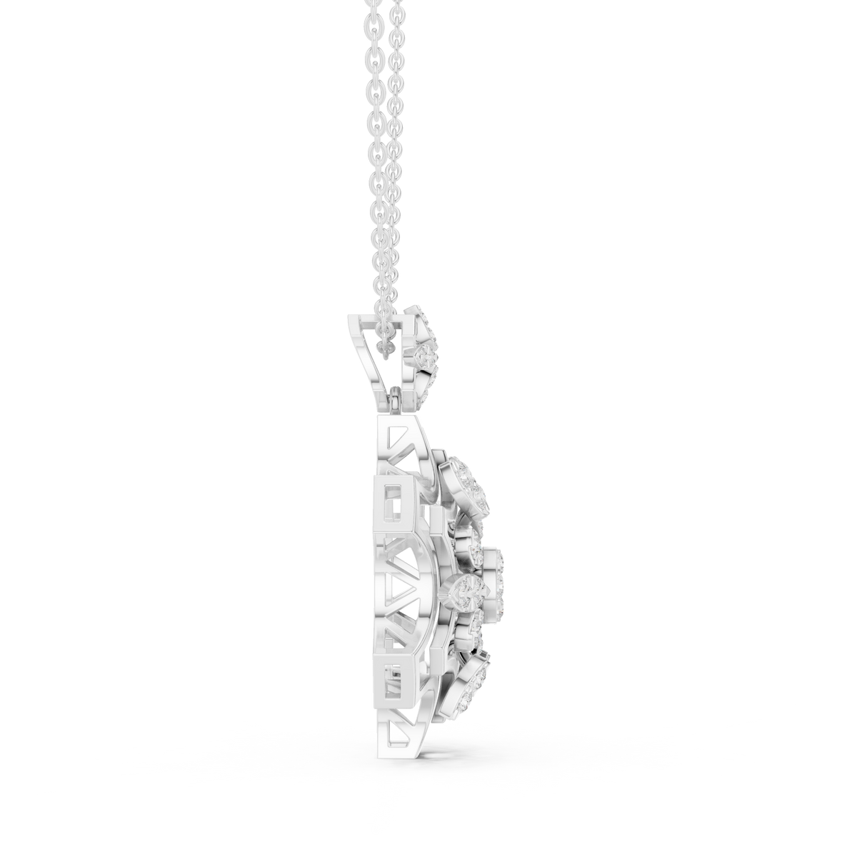 Celestial Mandala Diamond Pendant