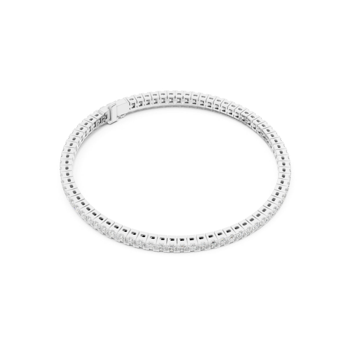 Imperial Prism Princess Cut Diamond Tennis Bracelet