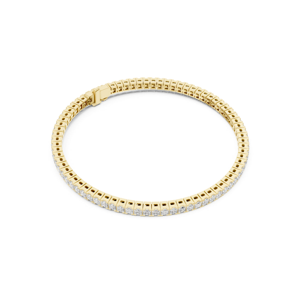 Imperial Prism Princess Cut Diamond Tennis Bracelet