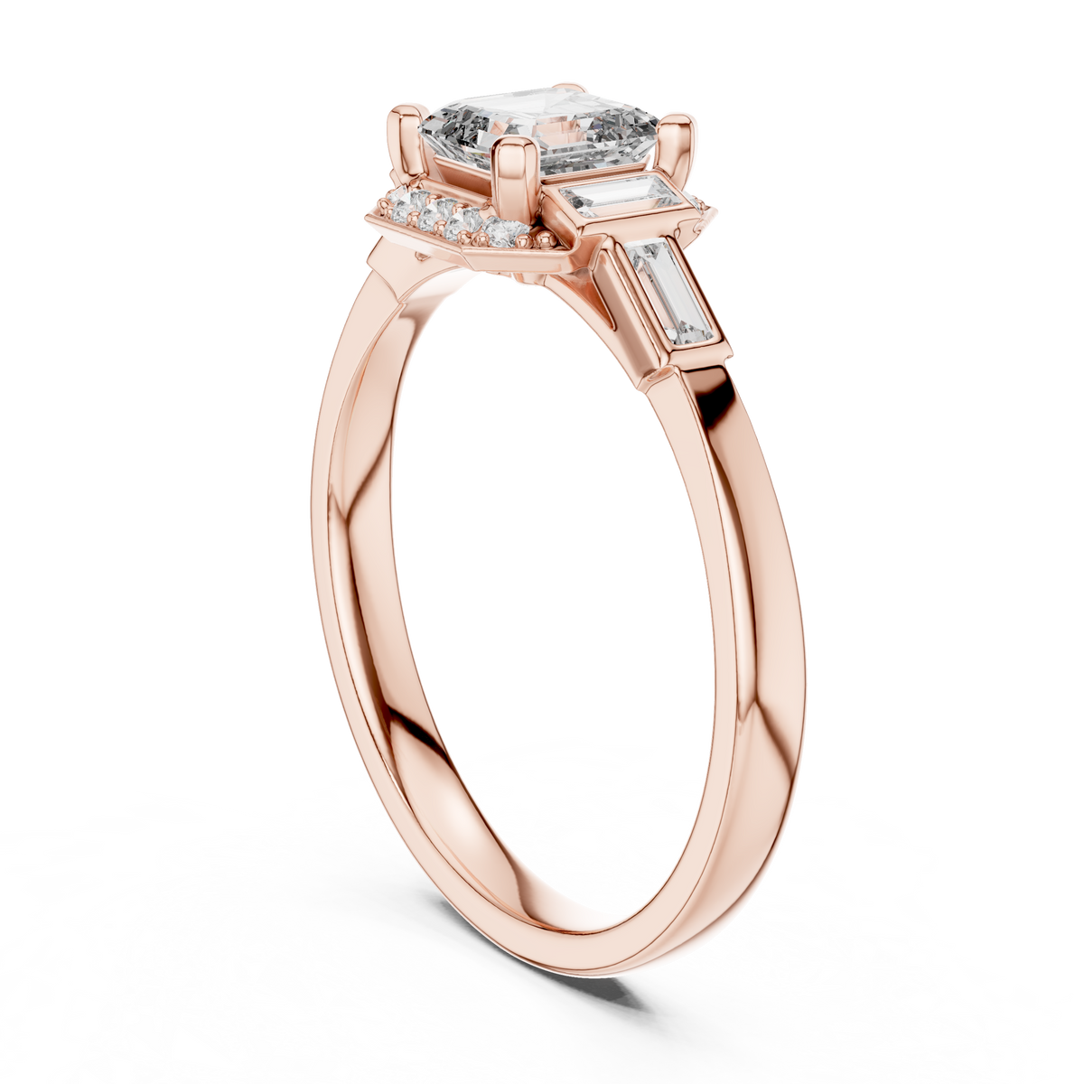 Regal Frame Sculpted Elegance Ring