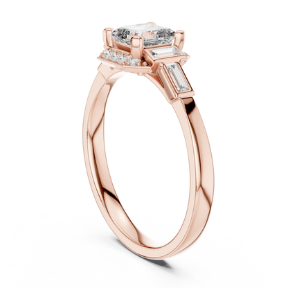 Regal Frame Sculpted Elegance Ring
