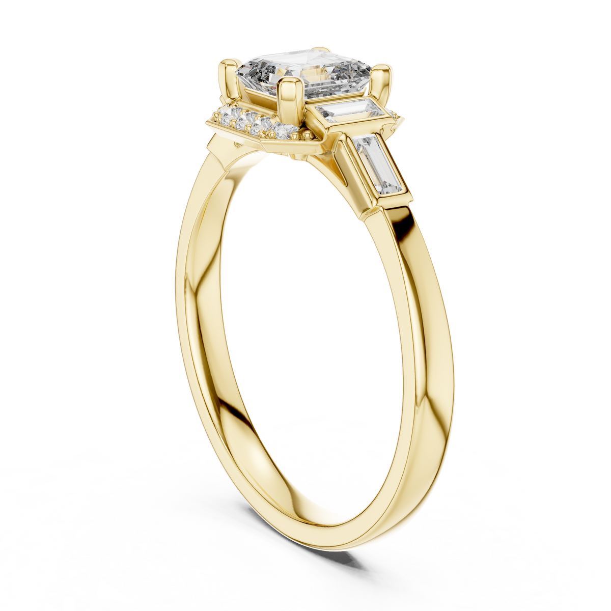 Regal Frame Sculpted Elegance Ring