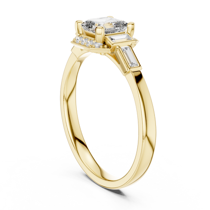 Regal Frame Sculpted Elegance Ring