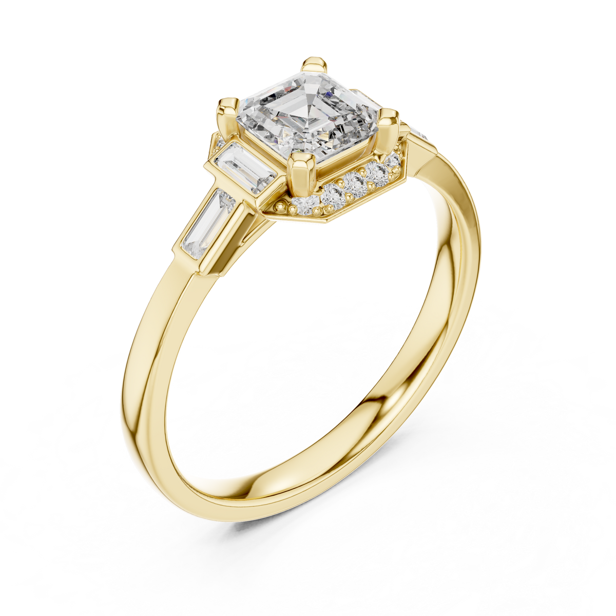 Regal Frame Sculpted Elegance Ring
