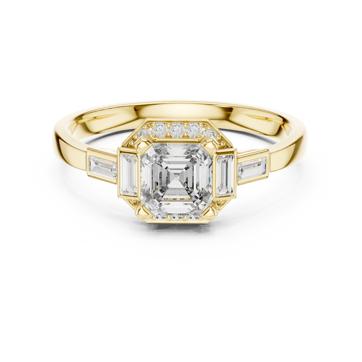 Regal Frame Sculpted Elegance Ring