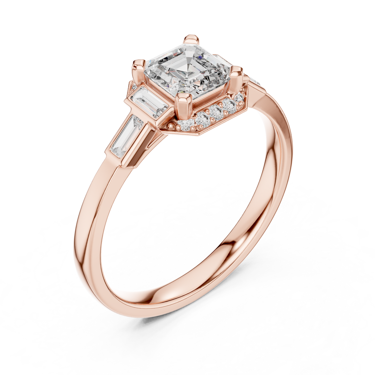 Regal Frame Sculpted Elegance Ring