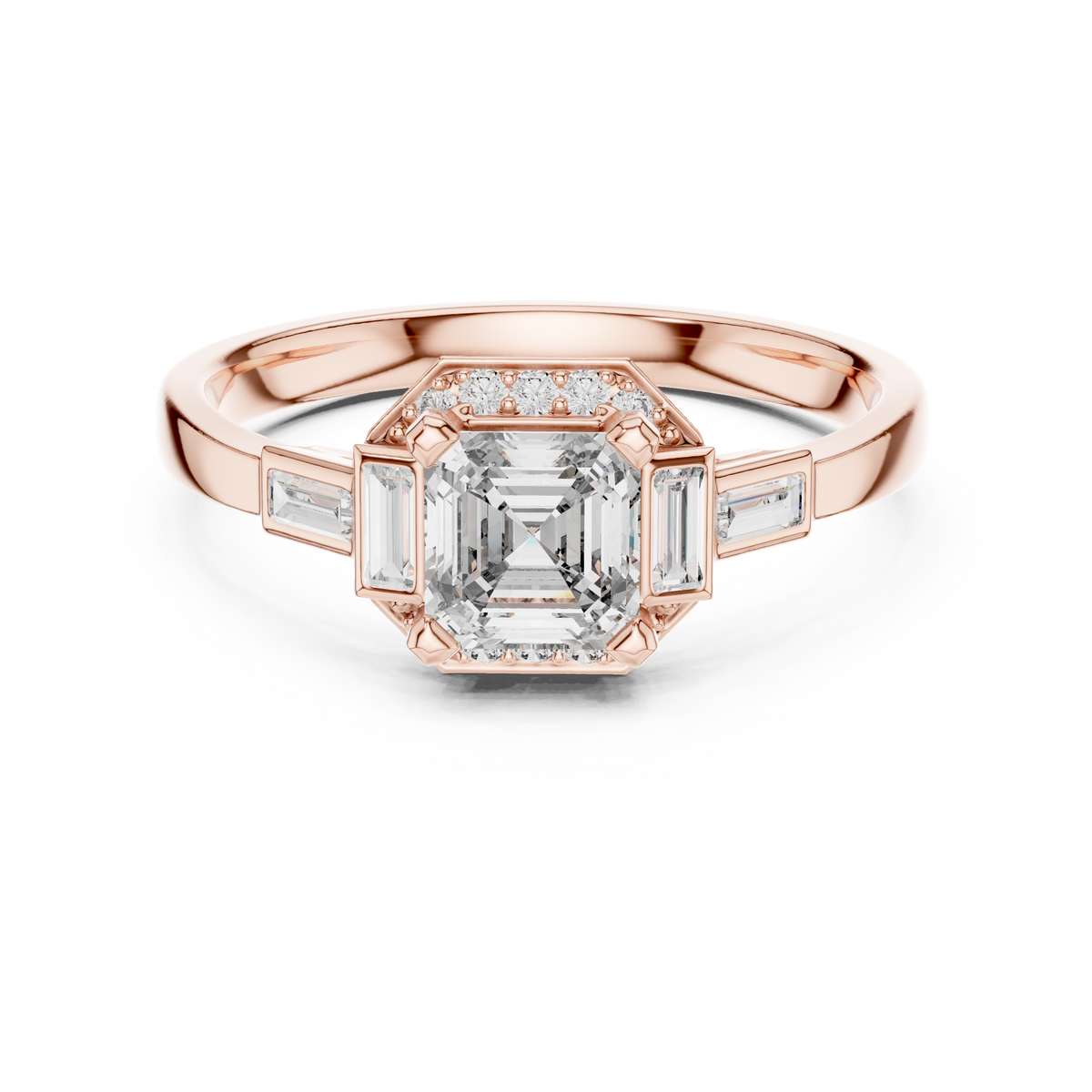 Regal Frame Sculpted Elegance Ring