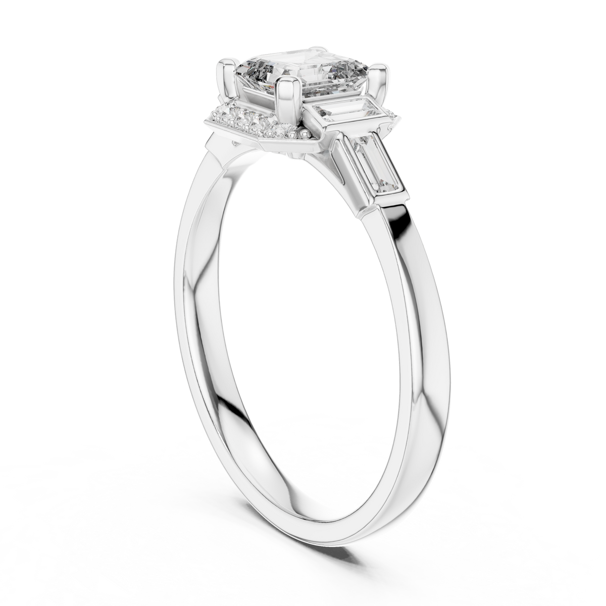 Regal Frame Sculpted Elegance Ring