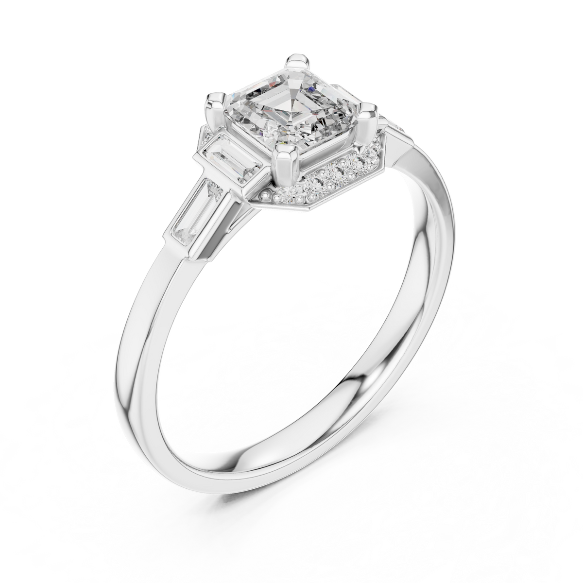 Regal Frame Sculpted Elegance Ring