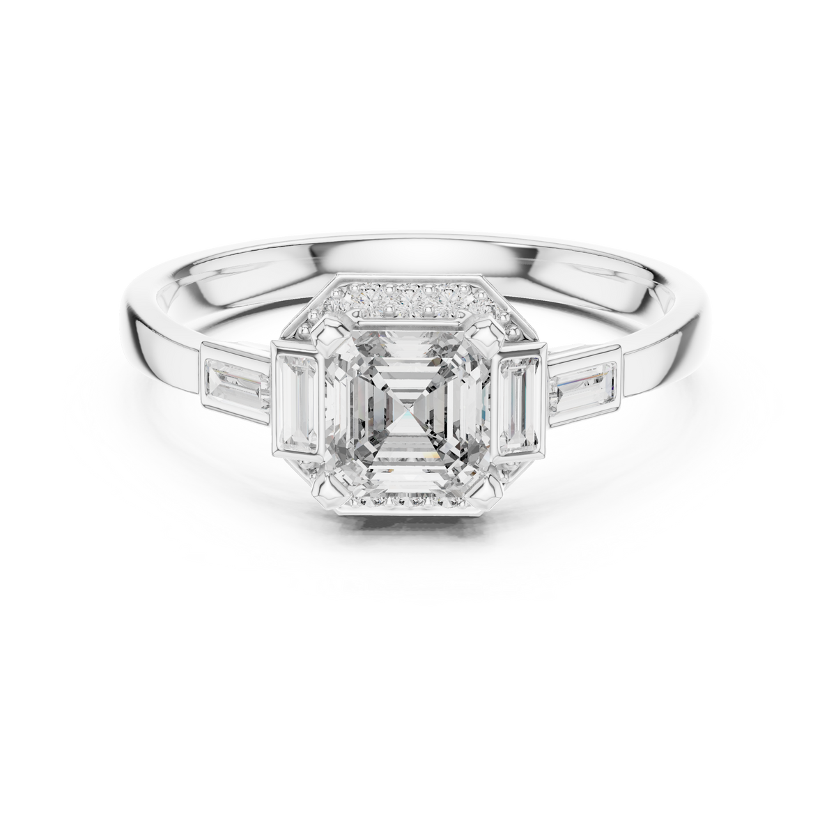 Regal Frame Sculpted Elegance Ring